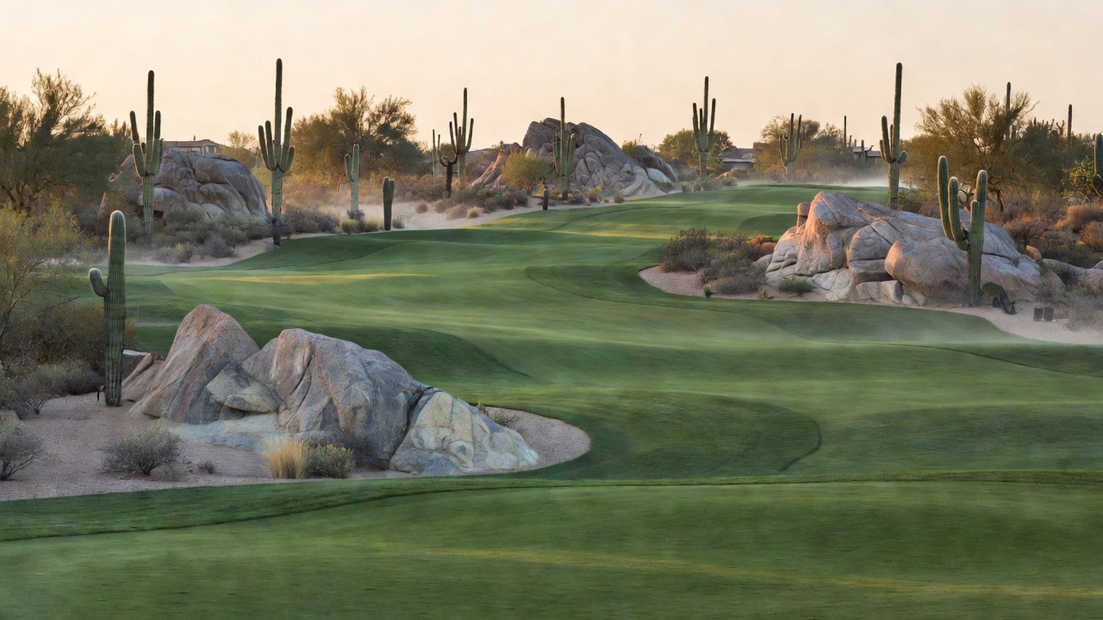 Sonoran desert golf scenery